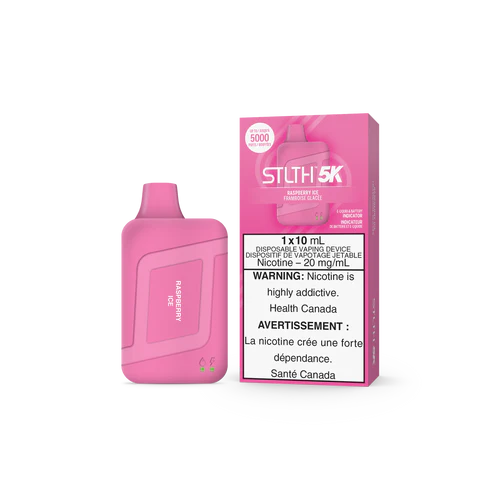 STLTH BOX 5K DISPOSABLE- RASPBERRY ICE