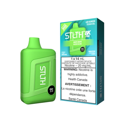 STLTH BOX 8K PRO DISPOSABLE - WHITE GRAPE (NON ICED)