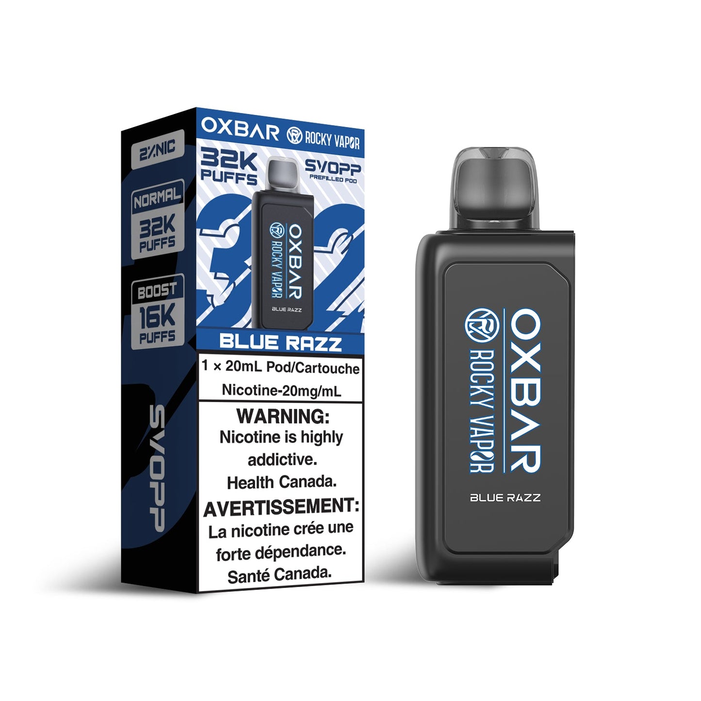 BLUE RAZZ - OXBAR SVOPP 32K POD SYSTEM (SVOPP DEVICE REQUIRED) (ONTARIO)