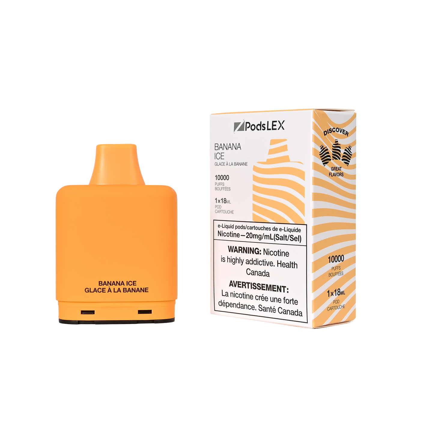 BANANA ICE - ZPOD LEX 10K *LEVEL X DEVICE COMPATIBLE* (18mL) (ONTARIO)