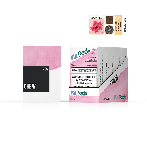 Z-PODS: CHEW / PINK GLUBULE (FEDERAL)