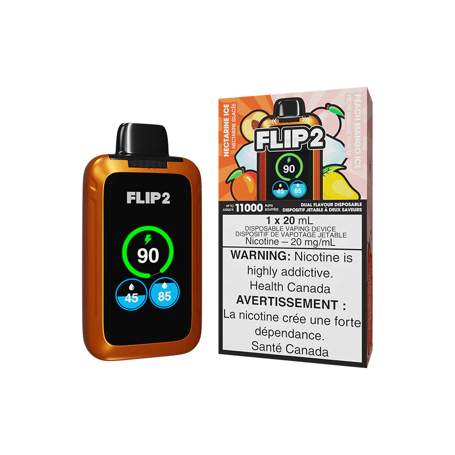 NECTARINE ICE AND PEACH MANGO ICE - FLIP 2 DISPOSABLE (FEDERAL)