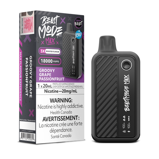 GROOVY GRAPE PASSIONFRUIT - FLAVOUR BEAST BEAST MODE MAX (20mL) (ONTARIO)