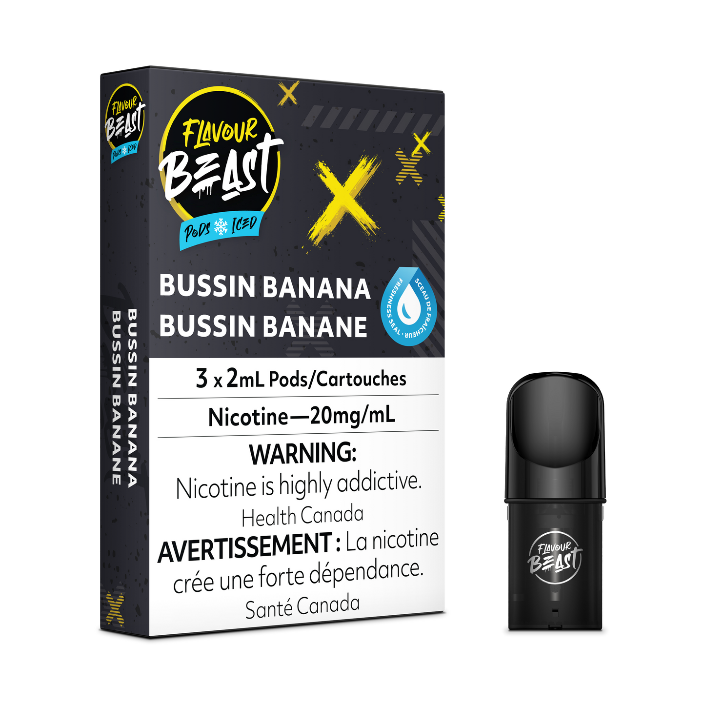 BUSSIN BANANA - FLAVOUR BEAST PODS (ONTARIO)