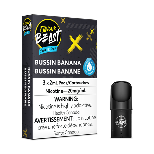 BUSSIN BANANA - FLAVOUR BEAST PODS (ONTARIO)