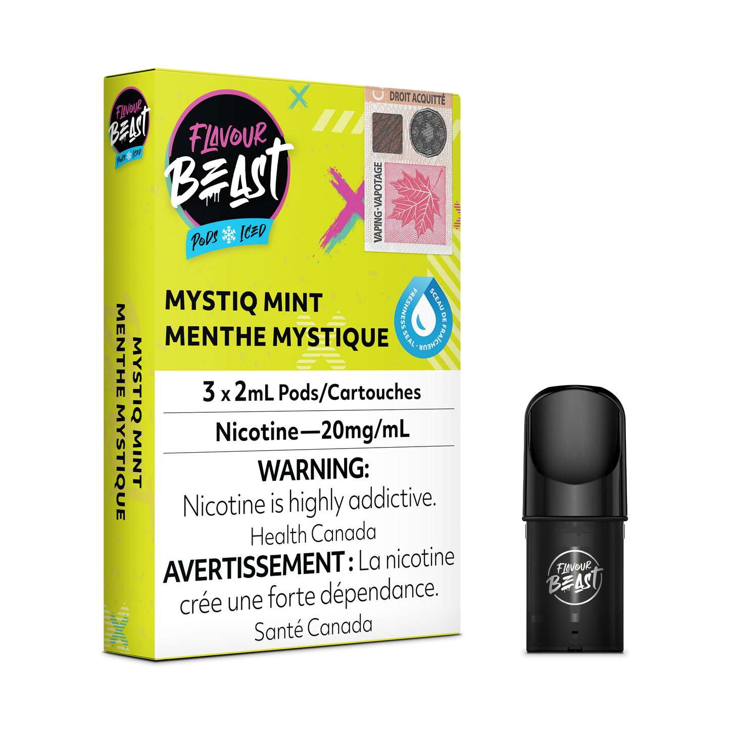 MYSTIQ MINT - FLAVOUR BEAST PODS (FEDERAL)