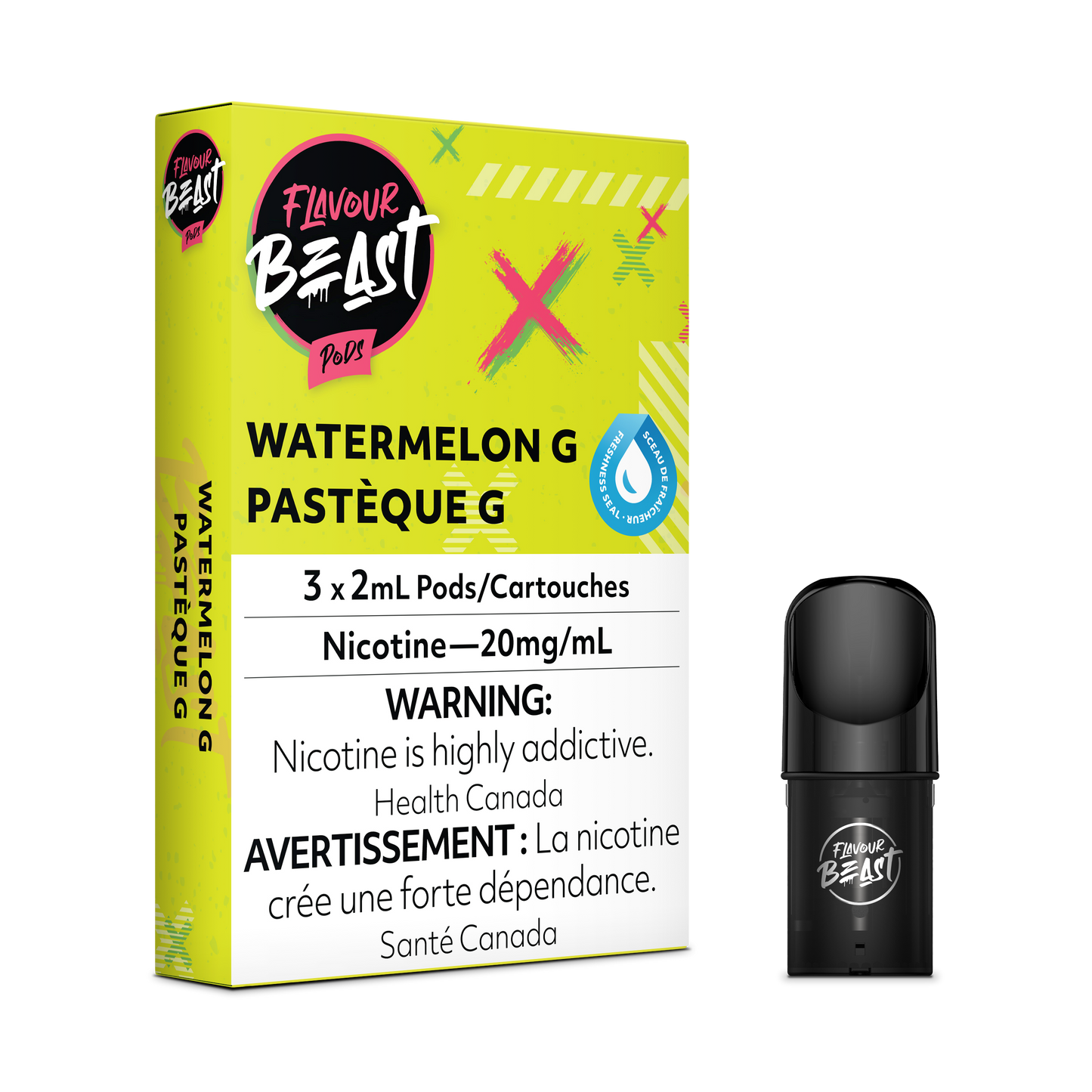 WATERMELON G - FLAVOUR BEAST PODS (FEDERAL)