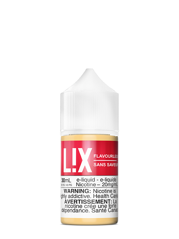 L!X - FLAVORLESS/ FLAVOURLESS (LIX) (30mL) (ONTARIO)