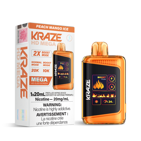 PEACH MANGO ICE - KRAZE HD MEGA (FEDERAL)