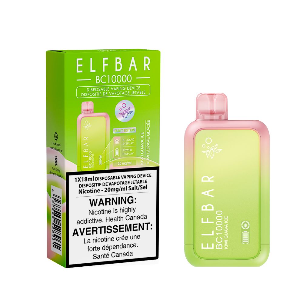 KIWI GUAVA ICE BY ELFBAR BC10000 (18mL) (ONTARIO)