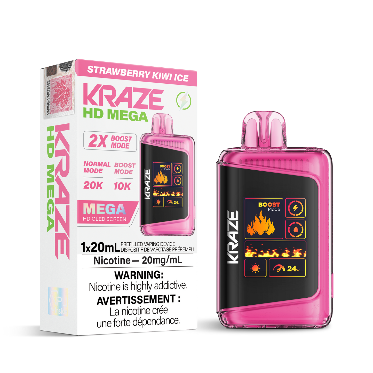 STRAWBERRY KIWI ICE - KRAZE HD MEGA (ONTARIO)