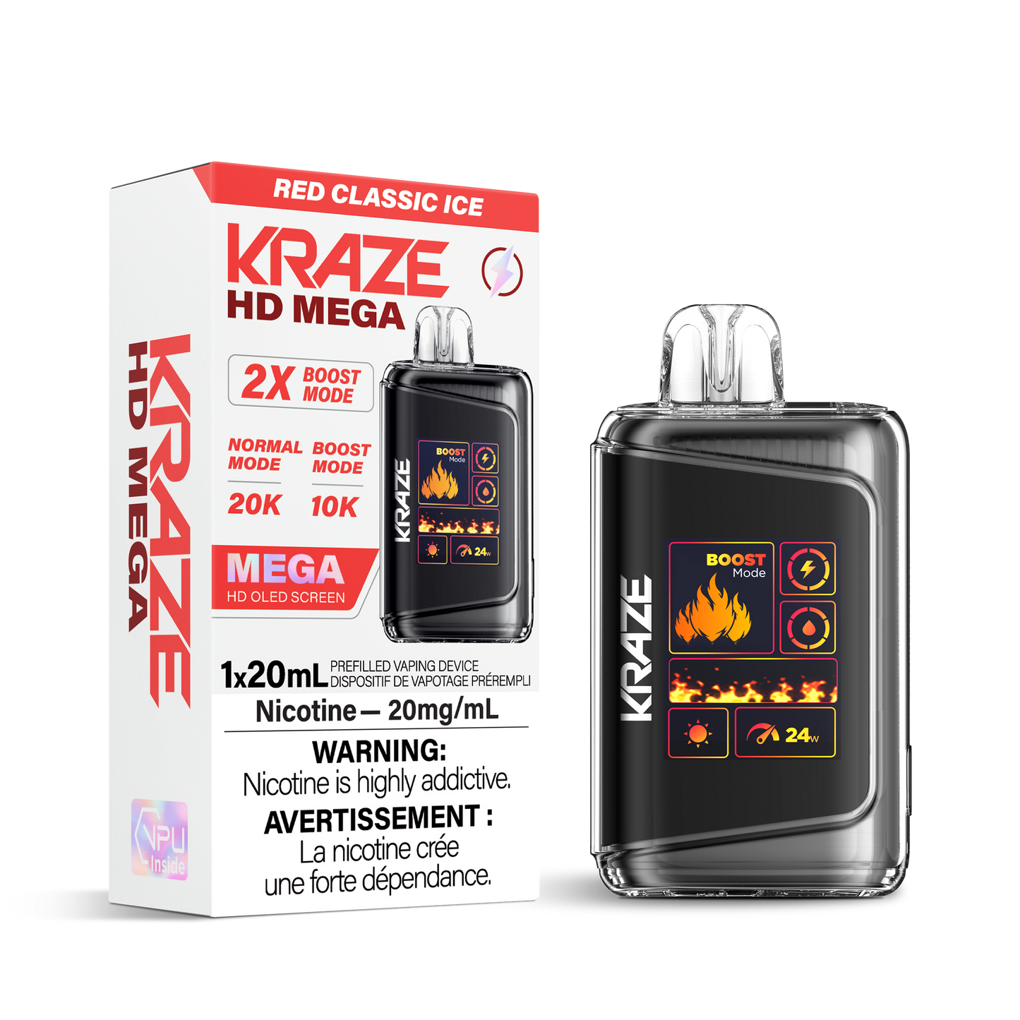 RED CLASSIC ICE - KRAZE HD MEGA (ONTARIO)