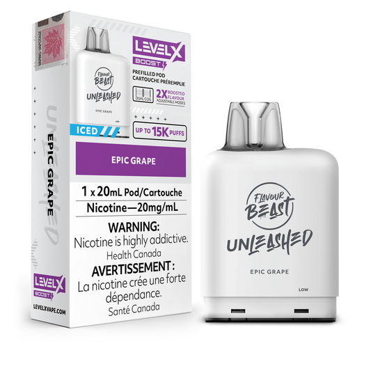 EPIC GRAPE - LLEVEL X FB UNLEASHED BOOST (20mL) (ONTARIO)
