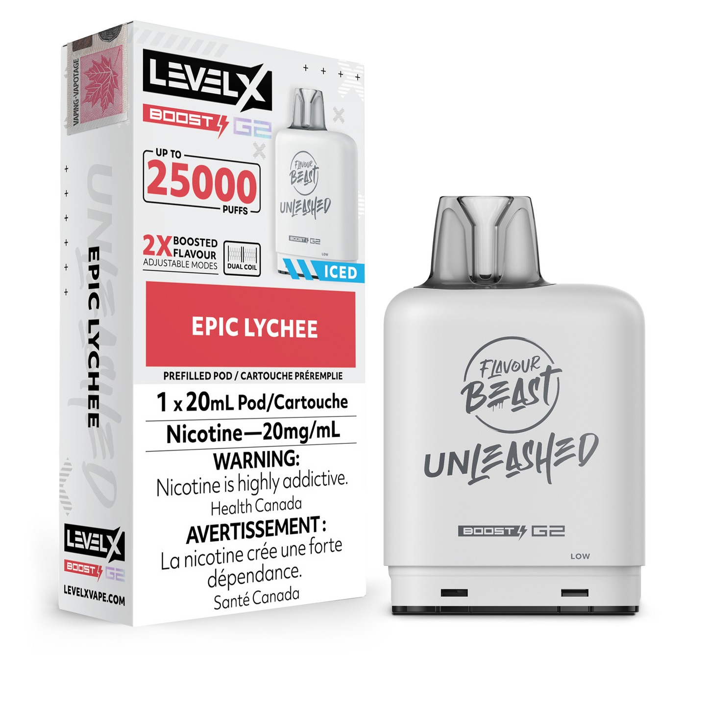 EPIC LYCHEE - LEVEL X FB UNLEASHED BOOST (20mL) (ONTARIO)