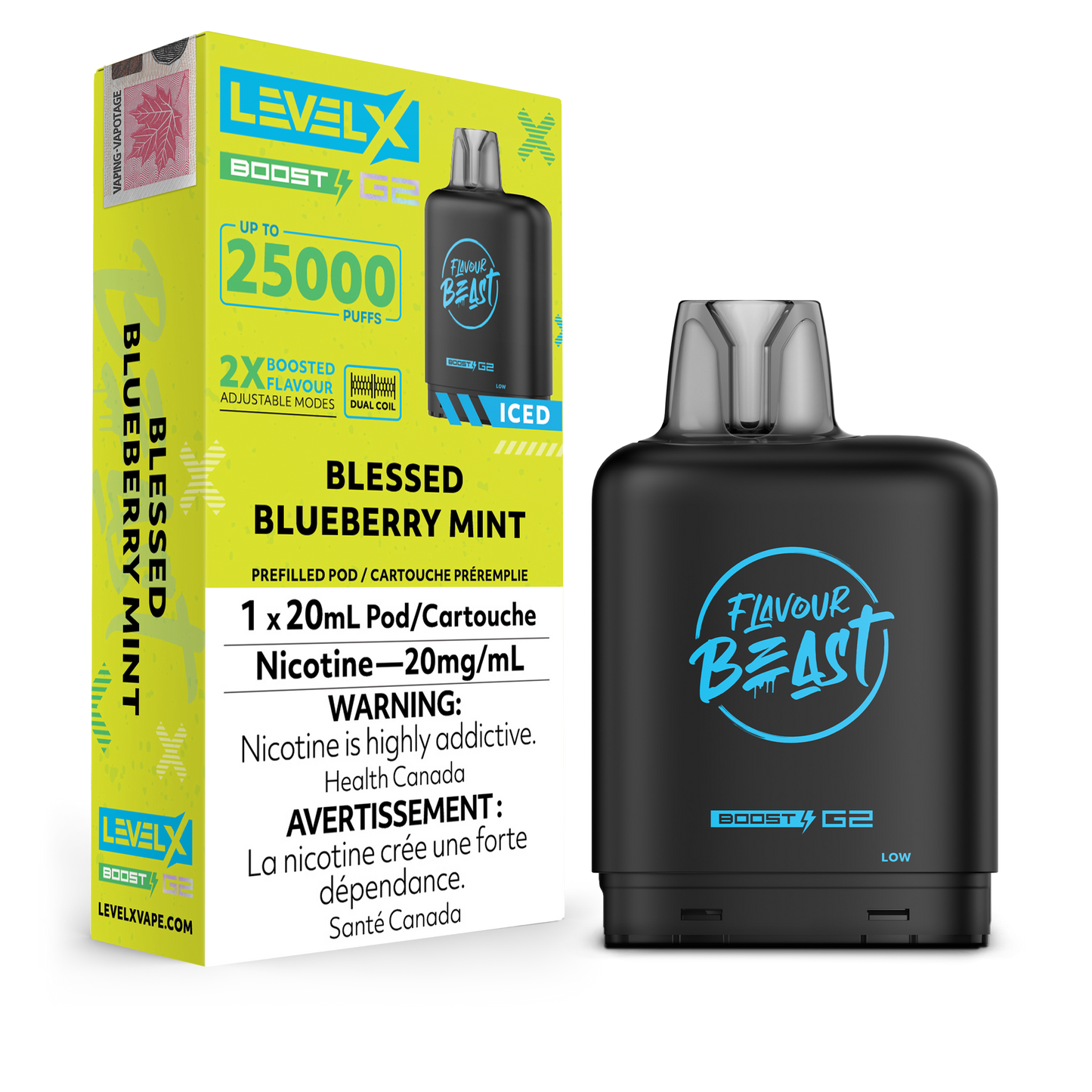 BLESSED BLUEBERRY MINT - LEVEL X FB BOOST (20mL) (ONTARIO)