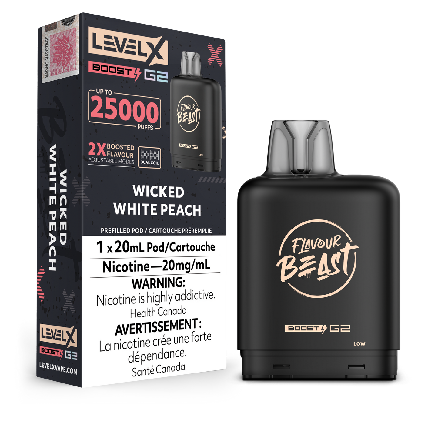 WICKED WHITE PEACH - LEVEL X FB BOOST (20mL) (FEDERAL)