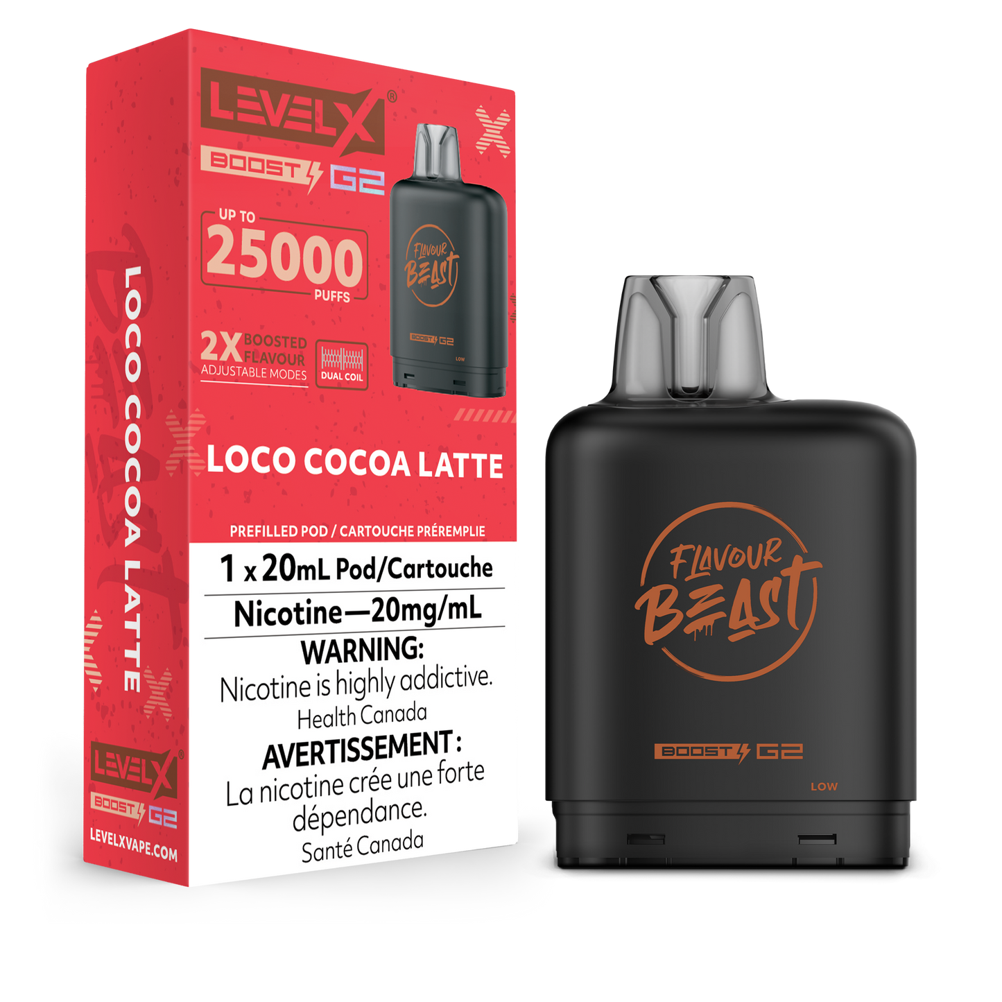 LOCO COCOA LATTE - LEVEL X FB BOOST (20mL) (ONTARIO)