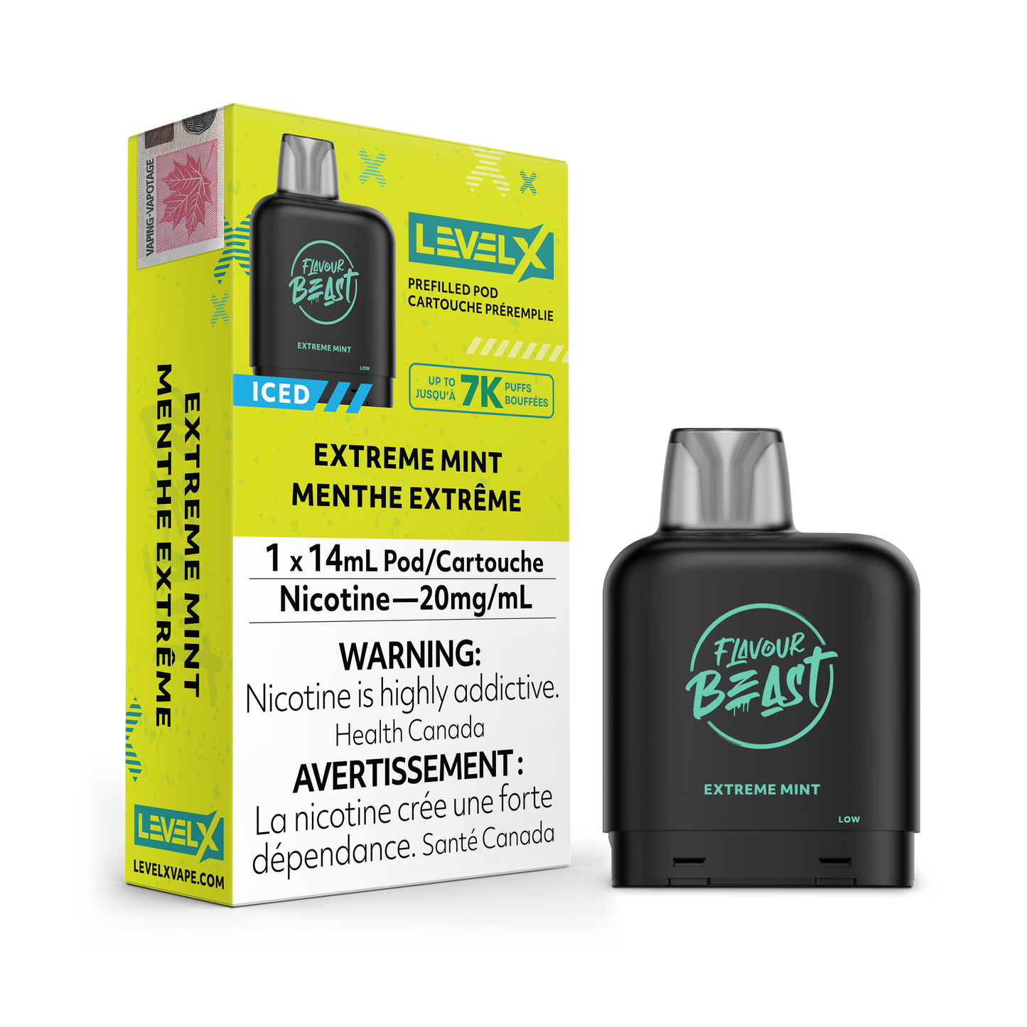 EXTREME MINT ICED - LEVEL X FLAVOUR BEAST (14mL) (ONTARIO)