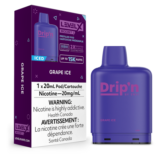 GRAPE ICE - LEVEL X DRIP'N BOOST (20mL) (ONTARIO)