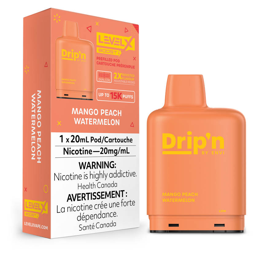 MANGO PEACH WATERMELON - LEVEL X DRIP'N BOOST (20mL) (FEDERAL)