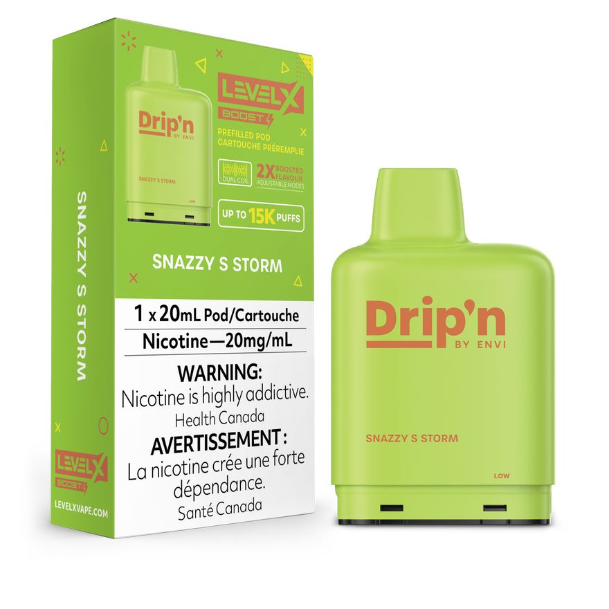 SNAZZY S STORM - LEVEL X DRIP'N BOOST (20mL) (FEDERAL)