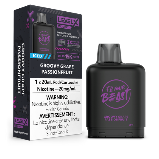 GROOVY GRAPE PASSIONFRUIT - LEVEL X FB BOOST (20mL) (ONTARIO)