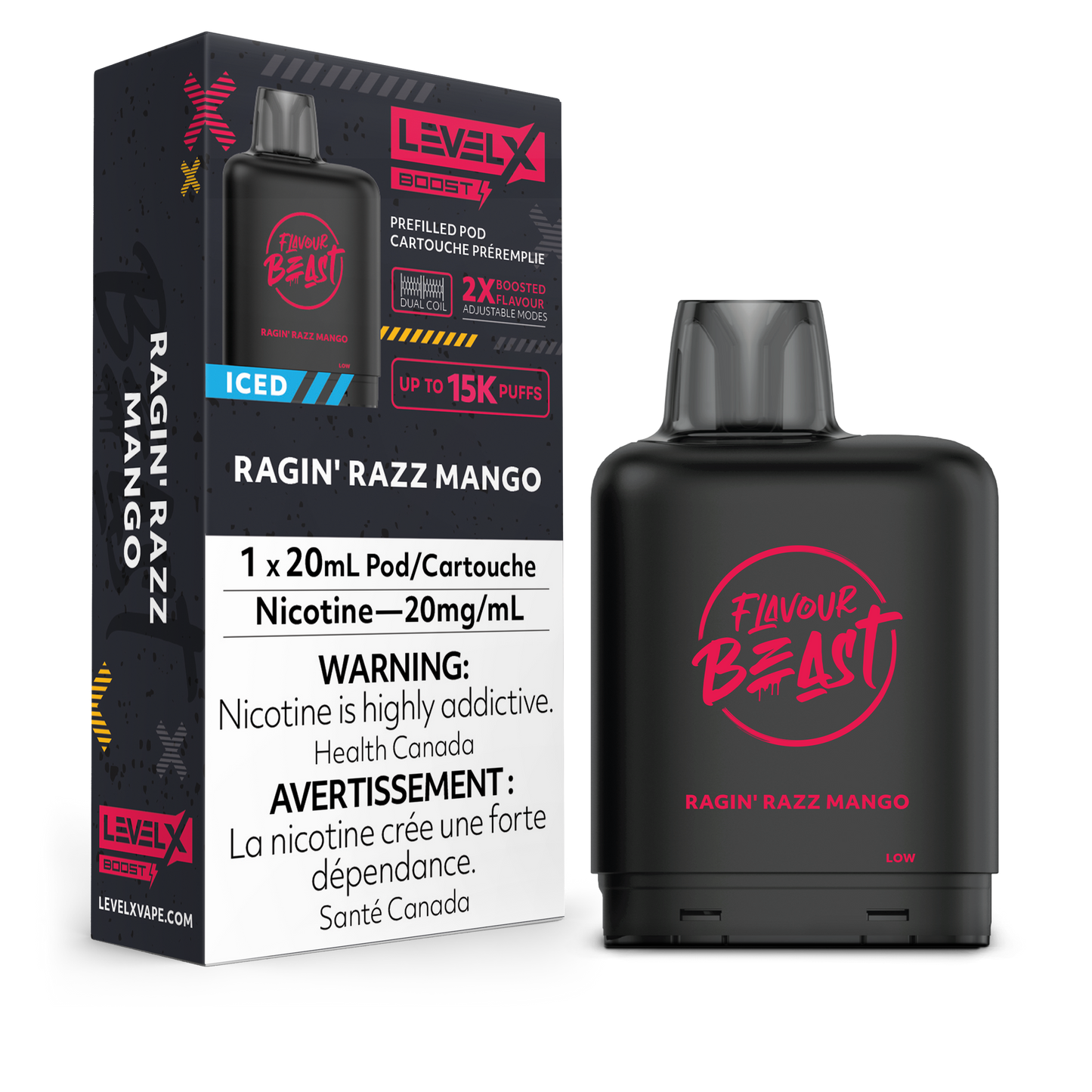RAGIN' RAZZ MANGO - LEVEL X FB BOOST (20mL) (FEDERAL)