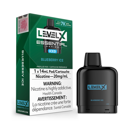 BLUEBERRY ICE - LEVEL X POD ESSENTIAL SERIES 14mL (ONTARIO)