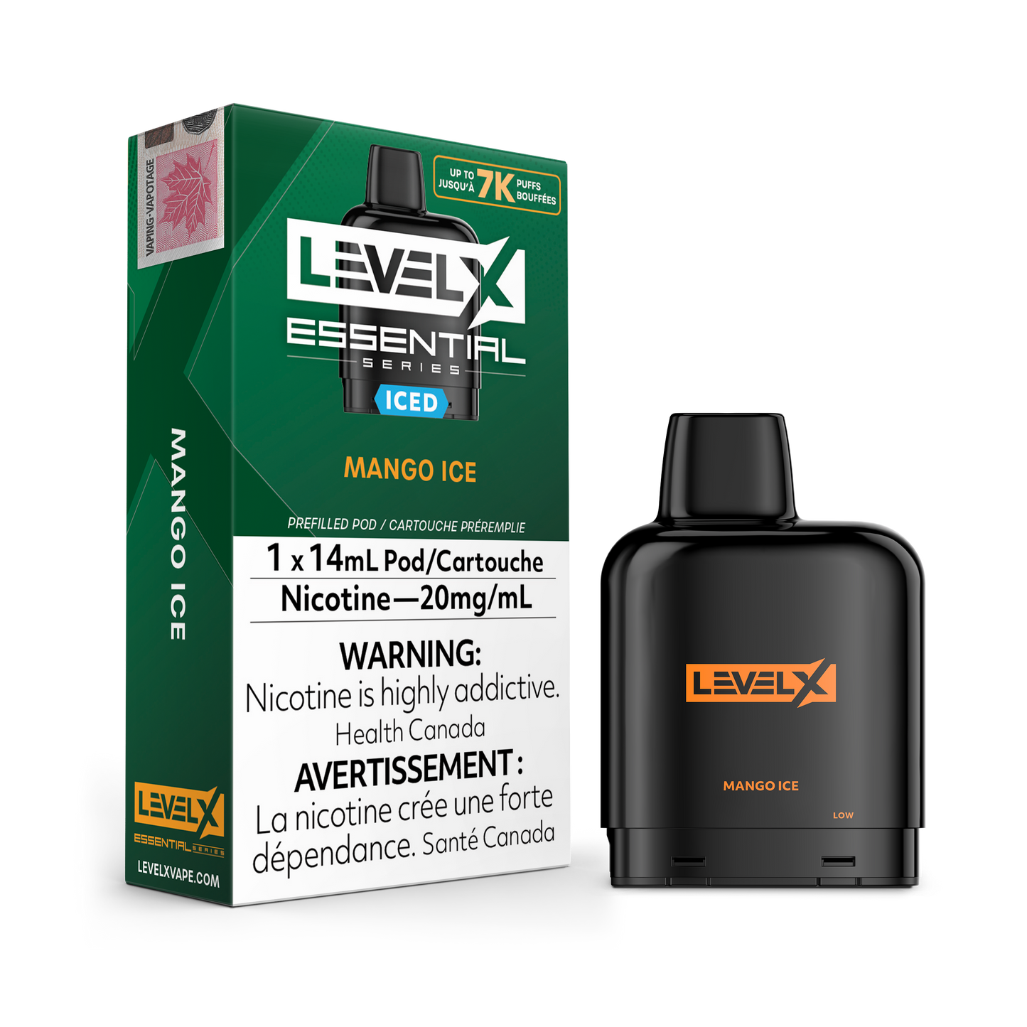 MANGO ICE - LEVEL X POD ESSENTIAL SERIES 14mL (FEDERAL)