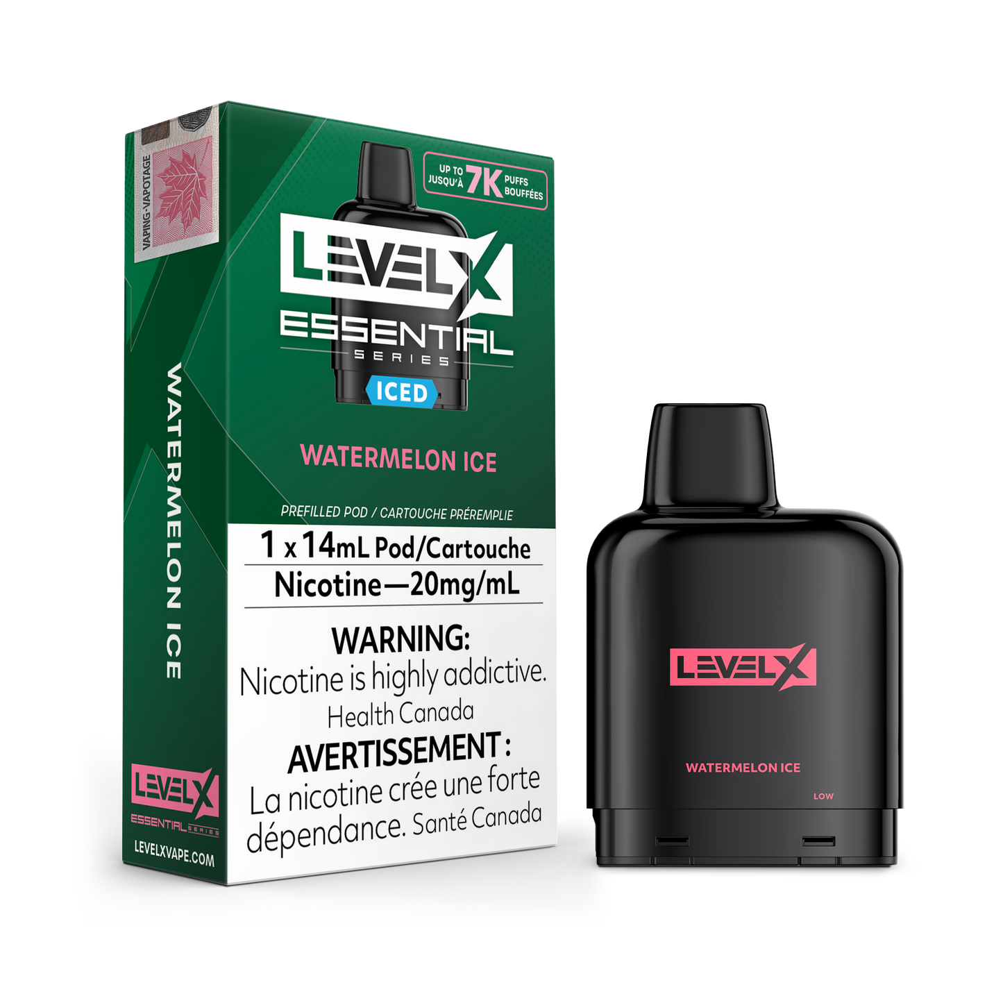 WATERMELON ICE - LEVEL X POD ESSENTIAL SERIES 14mL (FEDERAL)