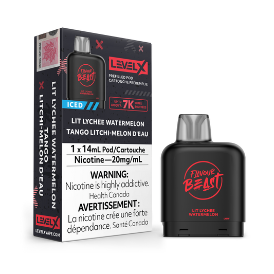 LIT LYCHEE WATERMELON ICED - LEVEL X FLAVOUR BEAST (14mL) (FEDERAL)