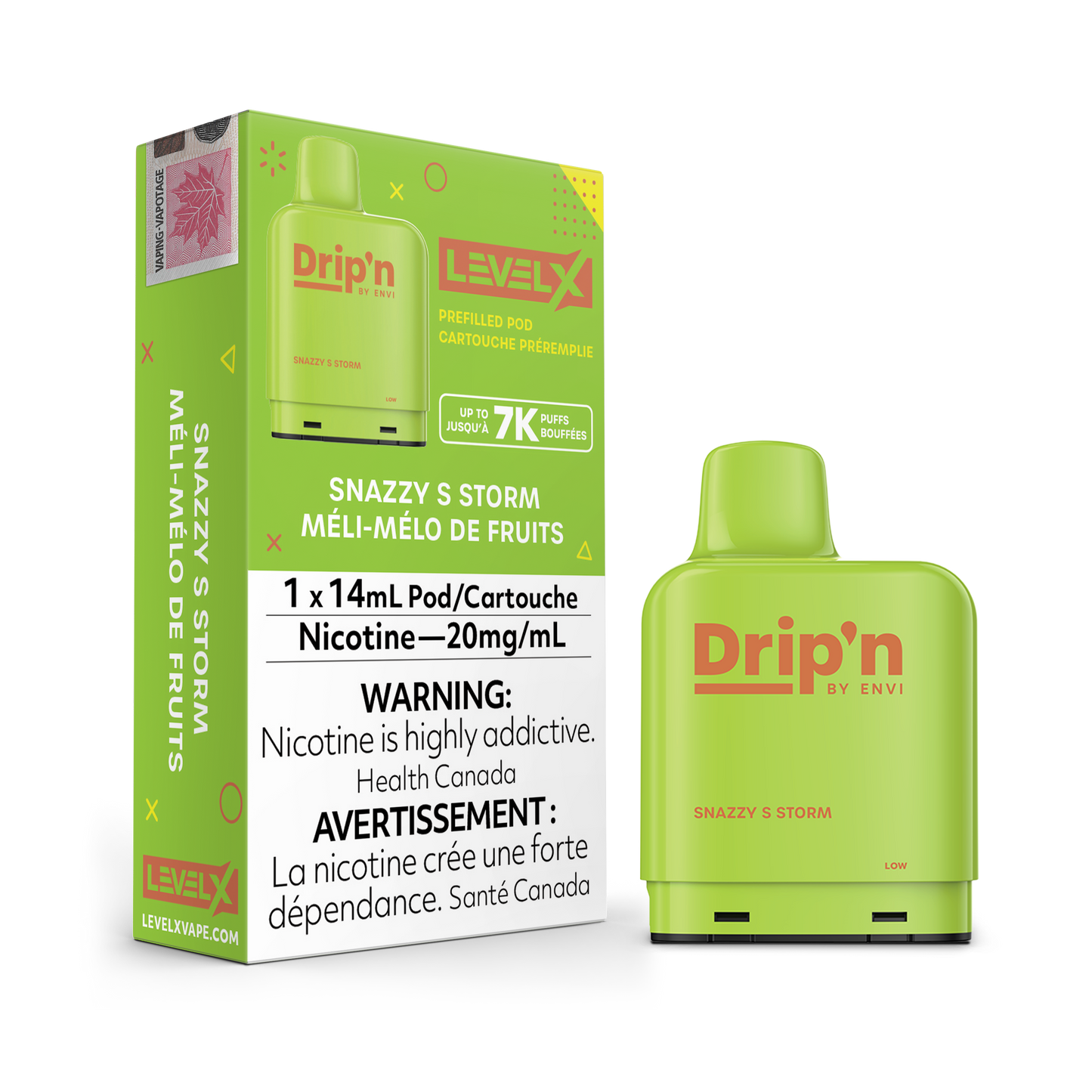 SNAZZY S STORM - LEVEL X DRIP'N POD (14mL) (FEDERAL)