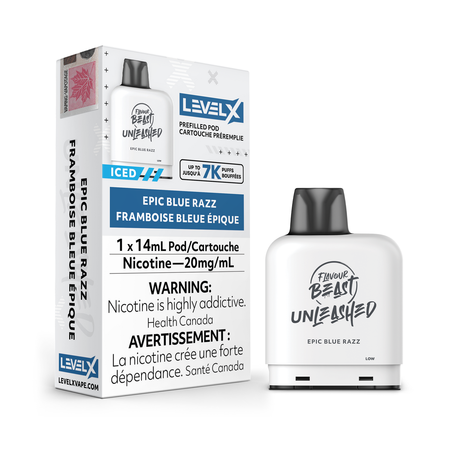 EPIC BLUE RAZZ - LEVEL X FB UNLEASHED (14mL) (ONTARIO)