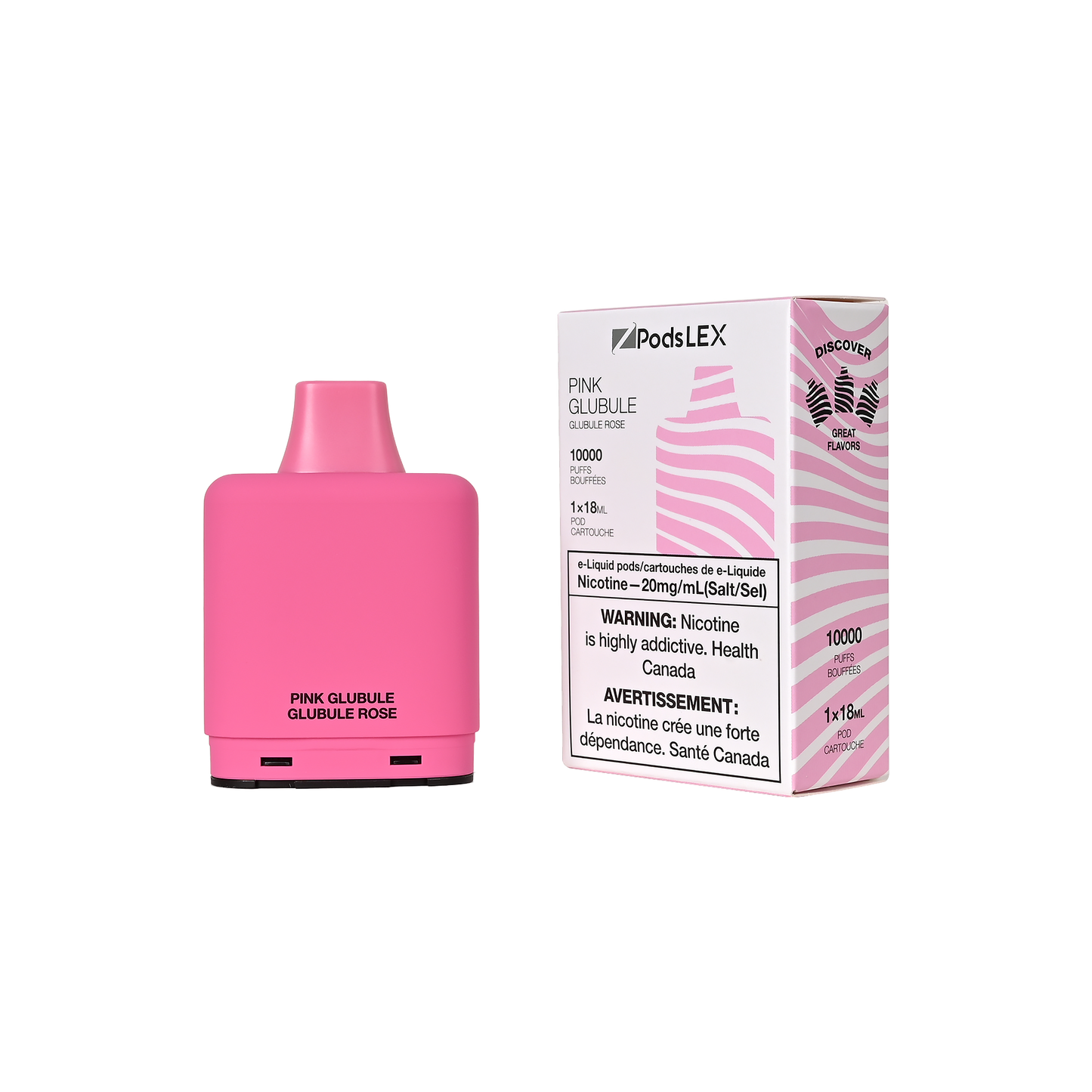 PINK GLUBULE - ZPOD LEX 10K *LEVEL X DEVICE COMPATIBLE* (18mL) (ONTARIO)
