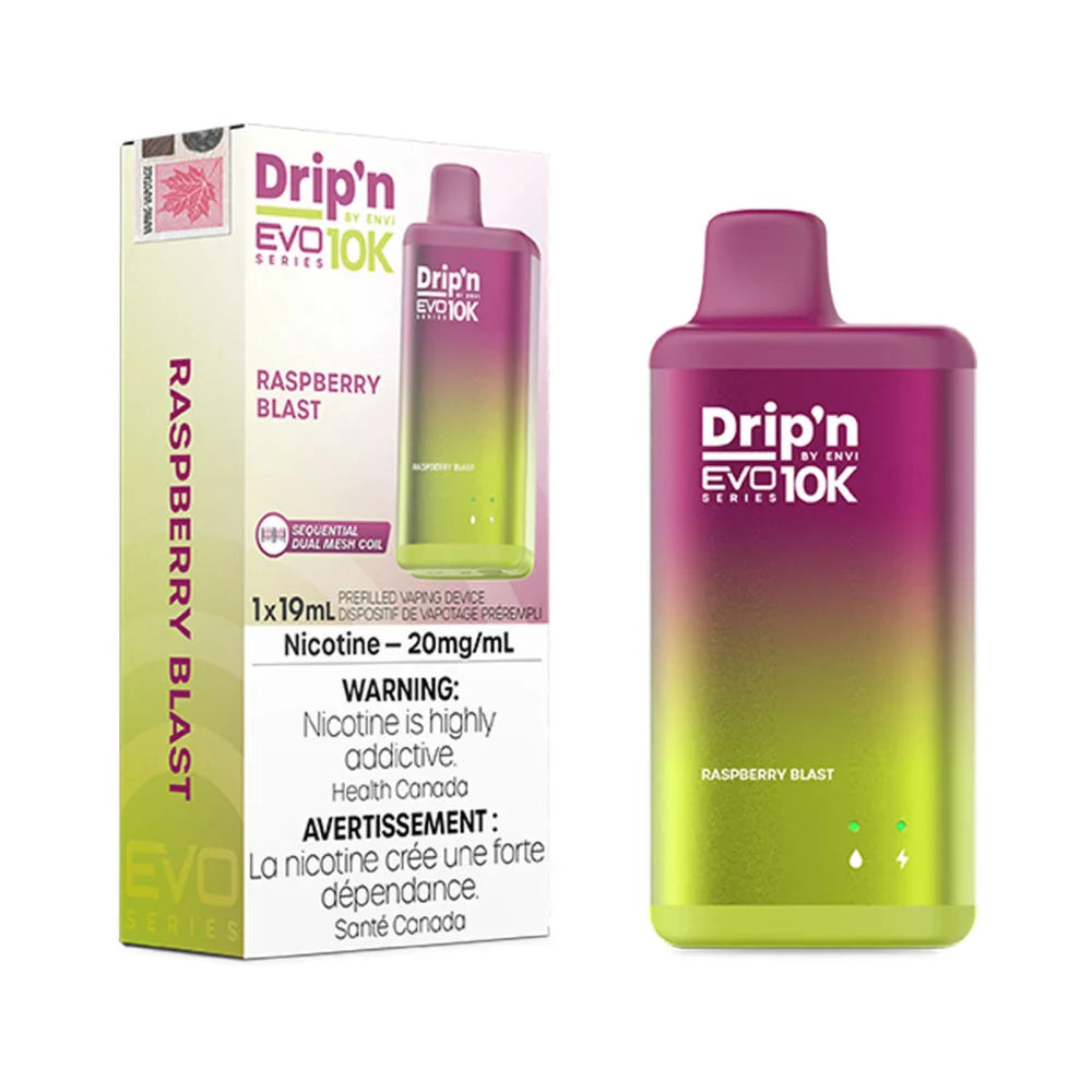 RASPBERRY BLAST - DRIP'N EVO 10K BY ENVI (FEDERAL)