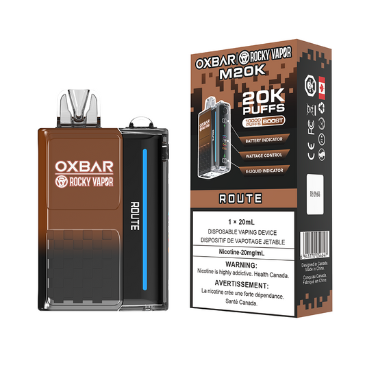 ROUTE - OXBAR M20K BY ROCKY VAPOR (ONTARIO)