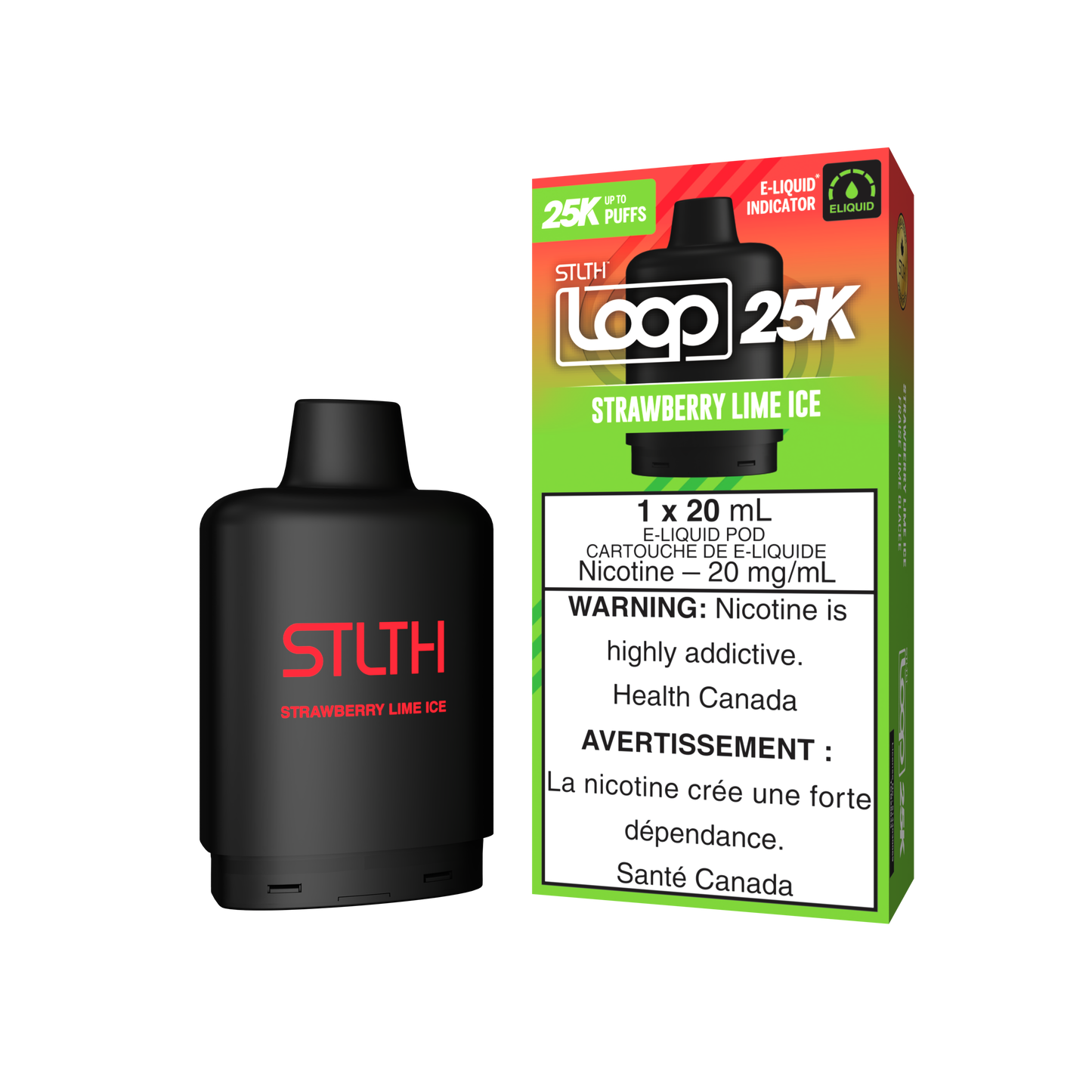 STRAWBERRY LIME ICE - STLTH LOOP 25K (20mL) (ONTARIO)