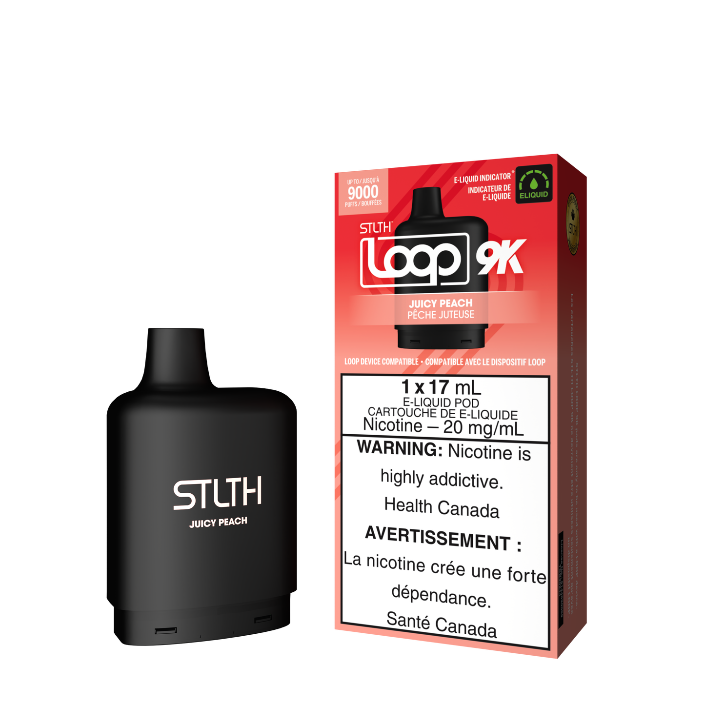 STLTH LOOP 9K POD - JUICY PEACH (NON ICED) (ONTARIO)