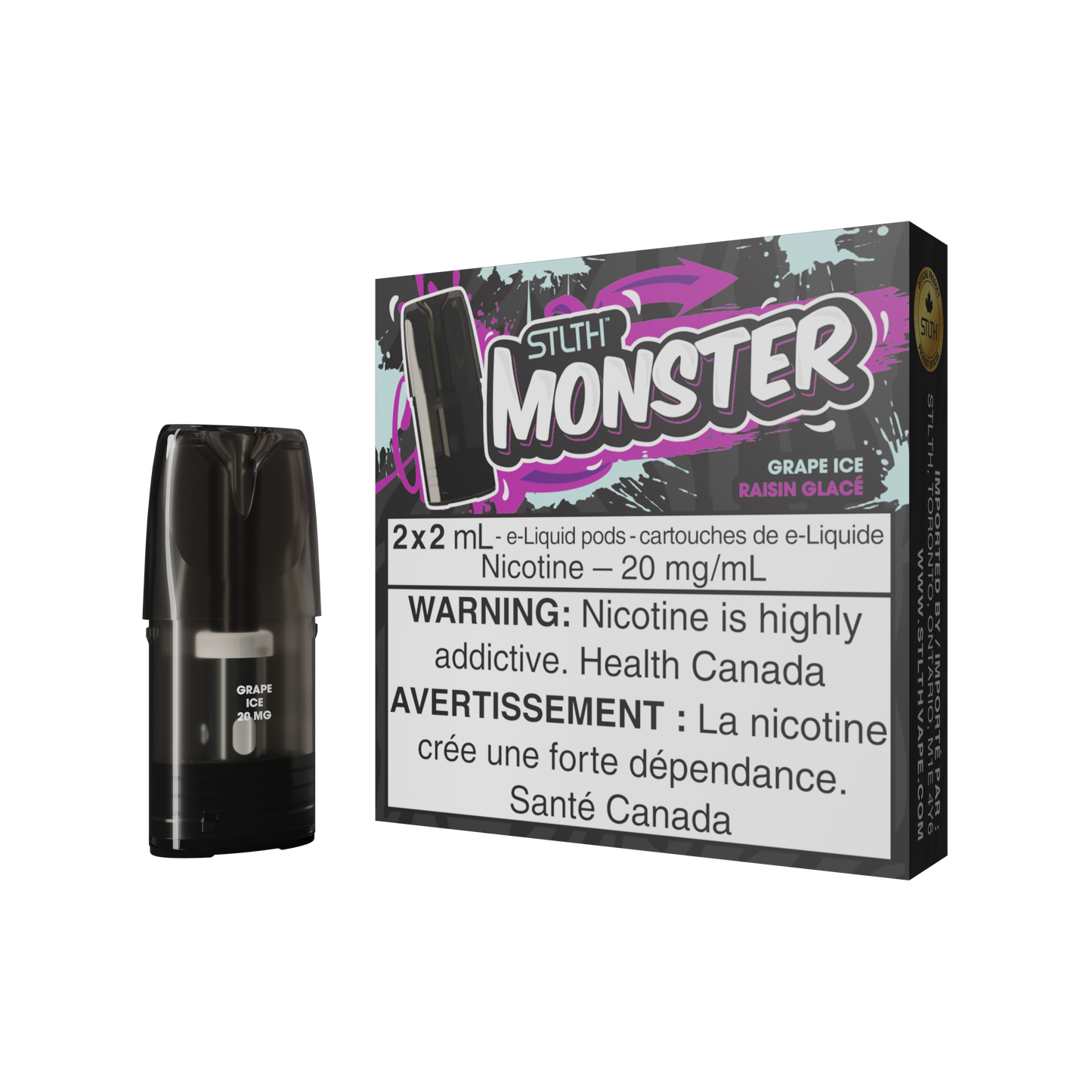 STLTH MONSTER POD PACK GRAPE ICE (FEDERAL)