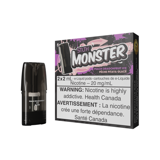 STLTH MONSTER POD PACK PEACH DRAGONFRUIT ICE (FEDERAL)