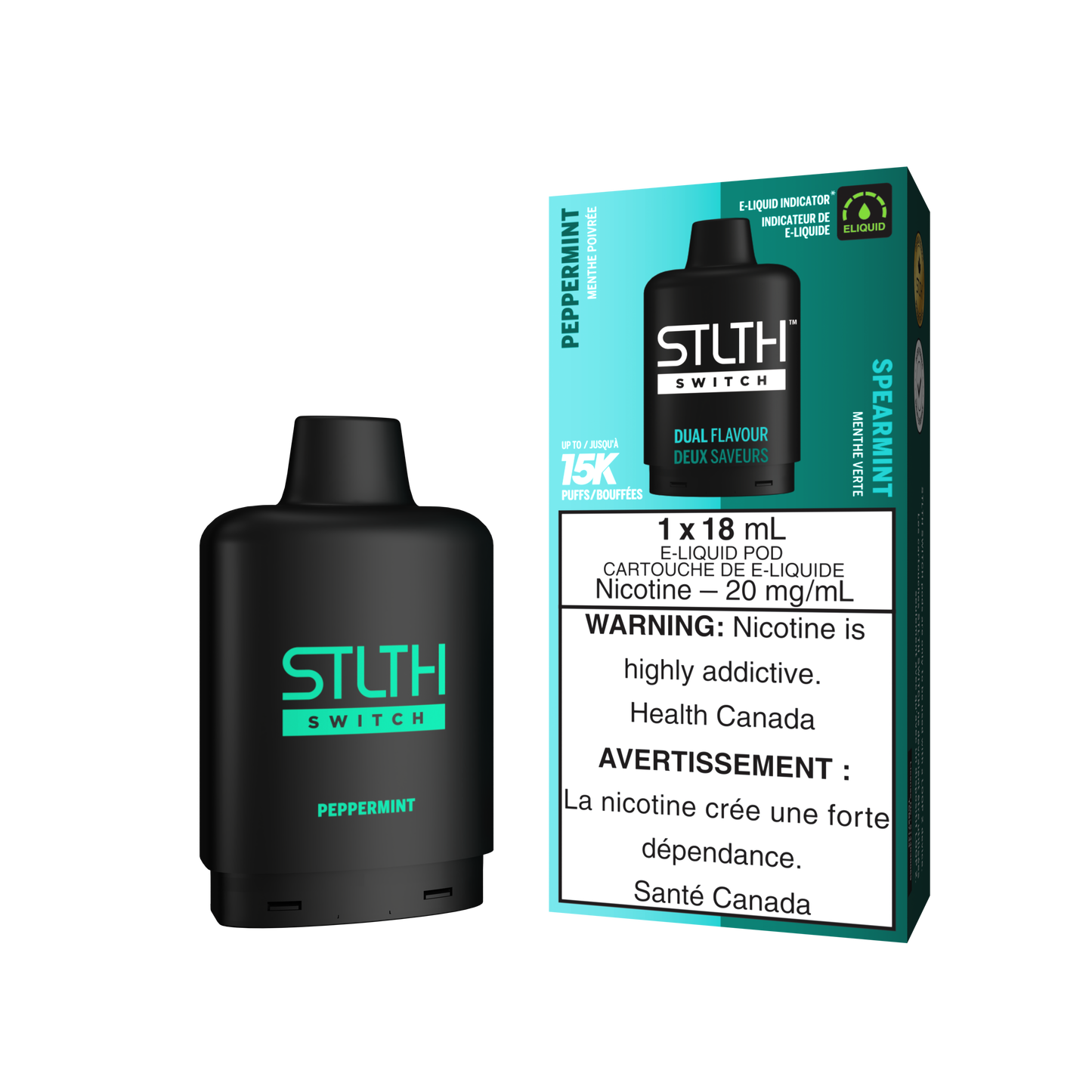 PEPPERMINT & SPEARMINT - STLTH SWITCH (18mL) (FEDERAL)