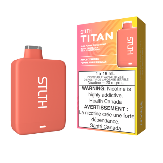 STLTH TITAN DISPOSABLE - APPLE CITRUS ICE (FEDERAL)