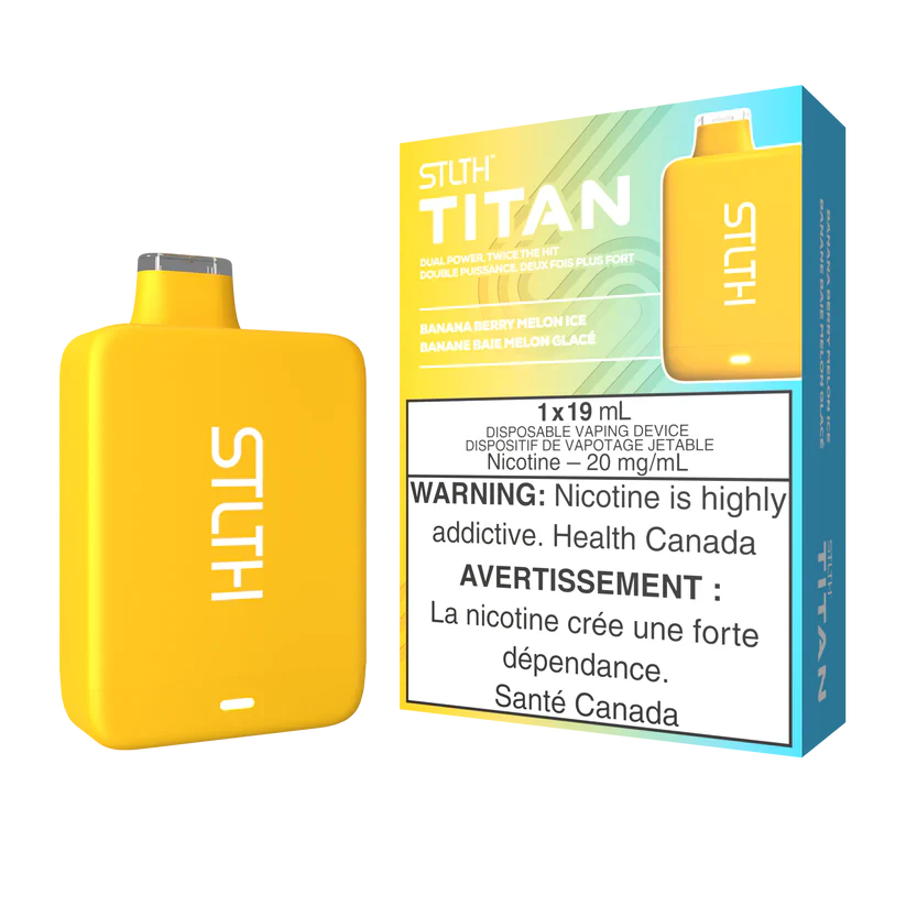STLTH TITAN DISPOSABLE - BANANA BERRY MELON ICE (FEDERAL)