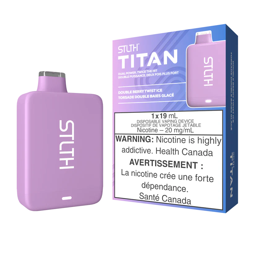 STLTH TITAN DISPOSABLE - DOUBLE BERRY TWIST ICE (FEDERAL)