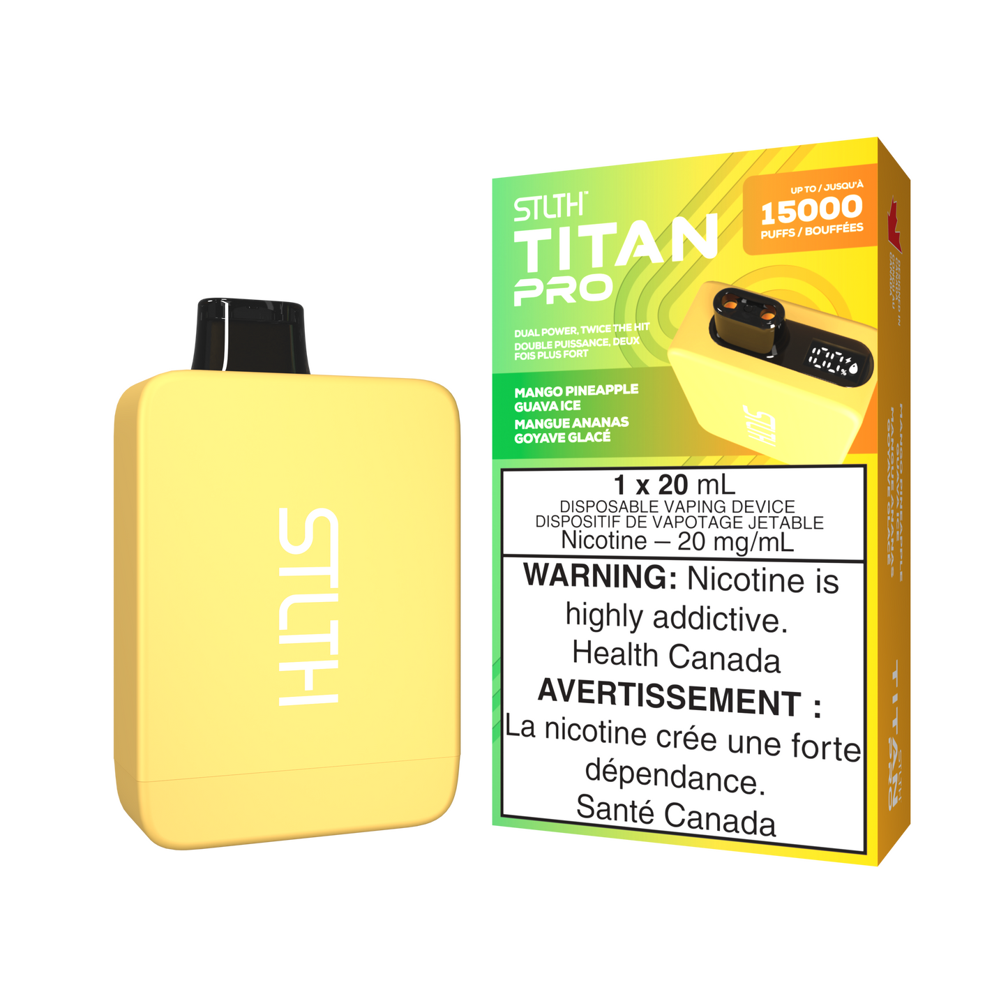 MANGO PINEAPPLE GUAVA ICE - STLTH TITAN PRO (20mL) (ONTARIO)