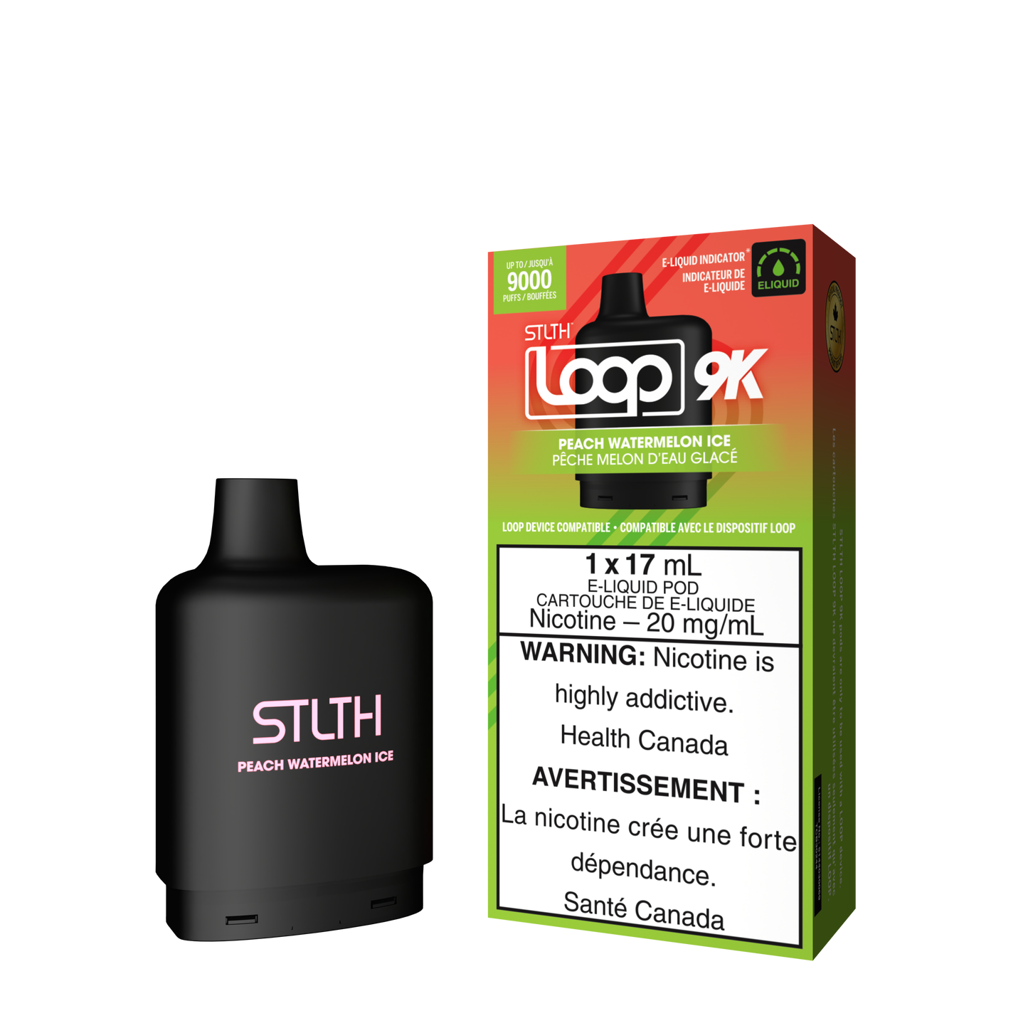 STLTH LOOP 9K POD - PEACH WATERMELON ICE (ONTARIO)