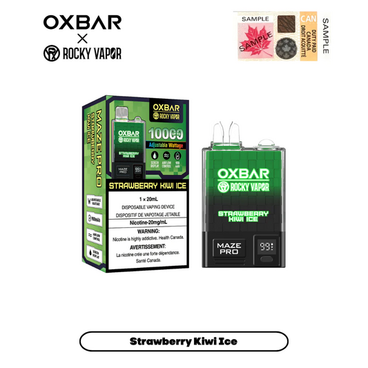 STRAWBERRY KIWI ICE - OXBAR MAZE PRO BY ROCKY VAPOR (FEDERAL)