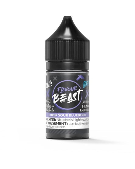 SUPER SOUR BLUEBERRY - FLAVOUR BEAST E LIQUID (30mL)(ONTARIO)