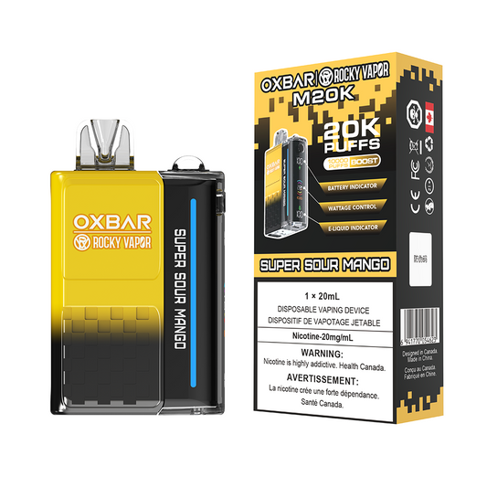 SUPER SOUR MANGO - OXBAR M20K BY ROCKY VAPOR (FEDERAL)