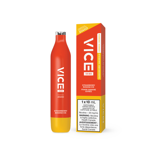 VICE 5500 DISPOSABLE - STRAWBERRY BANANA ICE (ONTARIO)